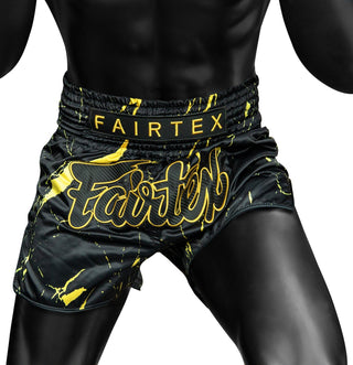 Pantalones kick-thai Fairtex BS1947 Black Marble