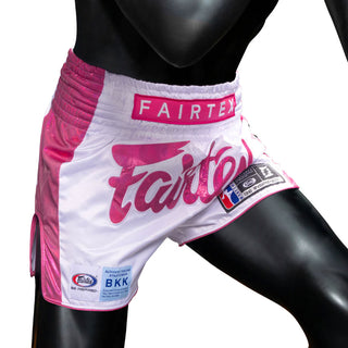 Pantalones cortos kick-thai Fairtex Pink Strike Edición Limitada 