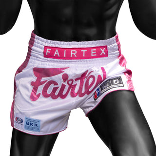 Pantalones cortos kick-thai Fairtex Pink Strike Edición Limitada 
