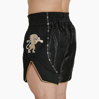 Pantalones cortos kick-tailandés Leone Classic AB881 Negro 