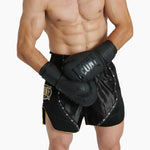 Pantalones cortos kick-tailandés Leone Classic AB881 Negro 