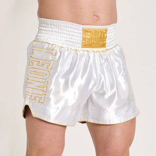 Pantalones cortos kick-thai Leone DNA Premium AB969 Blanco 