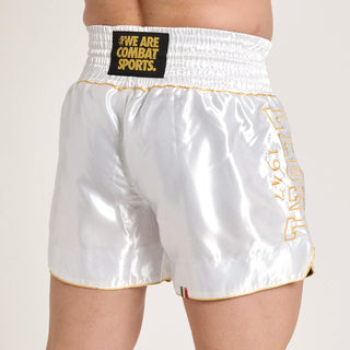 Pantalones cortos kick-thai Leone DNA Premium AB969 Blanco 