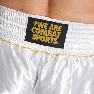 Pantalones cortos kick-thai Leone DNA Premium AB969 Blanco 