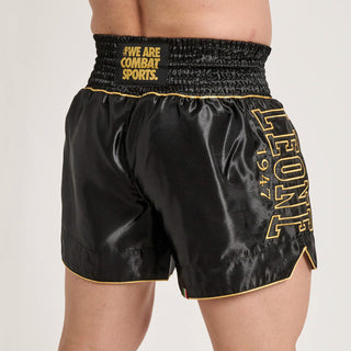 Pantalones cortos kick-tailandés Leone DNA Premium AB969 Negro 