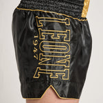 Pantalones cortos kick-tailandés Leone DNA Premium AB969 Negro 