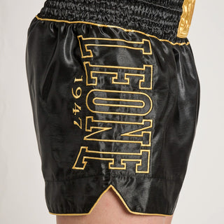 Pantalones cortos kick-tailandés Leone DNA Premium AB969 Negro 