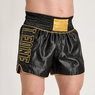 Pantalones cortos kick-tailandés Leone DNA Premium AB969 Negro 