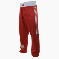 Pantalones Kickboxing WAKO Adidas Rojo 
