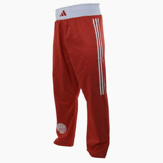 Pantalones Kickboxing WAKO Adidas Rojo 
