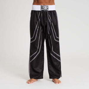 Pantalones Kickboxing WAKO Leone AB992 Negro-Combat Arena