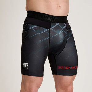 Pantalones a compresión Leone MMA Cage AB972 Gris oscuro-Combat Arena