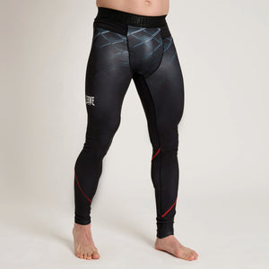 Pantalones de compresión Leone MMA Cage AB974 Gris oscuro-Combat Arena