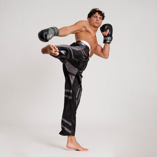 Pantalones Kickboxing WAKO Leone AB992 Negro 