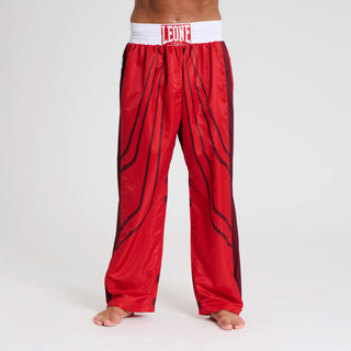 Pantalones Kickboxing WAKO Leone AB992 Rojo 