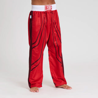 Pantalones Kickboxing WAKO Leone AB992 Rojo 