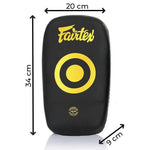 Pao Fairtex Microfibra Curvada Pequeña KPLC6 Negro-oro 