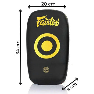 Pao Fairtex Microfibra Curvada Pequeña KPLC6 Negro-oro 