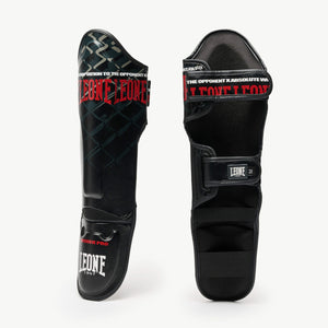 Espinilleras Leone MMA Cage PT163 Gris oscuro-Combat Arena