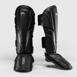 Espinilleras Venum Amazonia Reborn negro-gris-Combat Arena