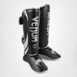 Espinilleras Venum Challenger Negro-plata 
