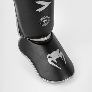 Espinilleras Venum Challenger Negro-plata 