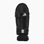 Espinilleras con parapiede Adidas Pro Kickboxing WAKO Azul-blanco 