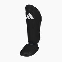 Espinilleras con parapiede Adidas Pro Kickboxing WAKO Negro-blanco 