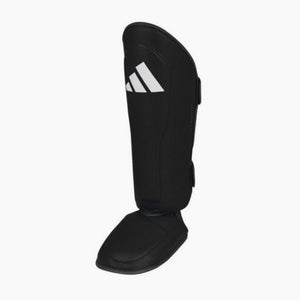 Espinilleras con parapiede Adidas Pro Kickboxing WAKO Negro-blanco 