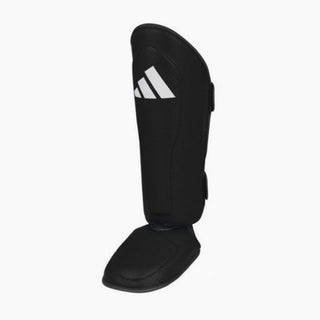 Espinilleras con parapiede Adidas Pro Kickboxing WAKO Negro-blanco 