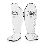 Espinilleras Fairtex Competición SP5 con parapiés Blanco 