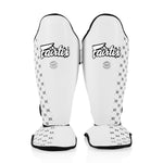 Espinilleras Fairtex Competición SP5 con parapiés Blanco 
