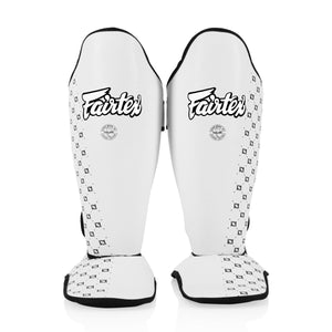 Espinilleras Fairtex Competición SP5 con parapiés Blanco 