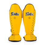 Espinilleras Fairtex Competición SP5 con parapiés Amarillo 