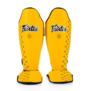 Espinilleras Fairtex Competición SP5 con parapiés Amarillo 