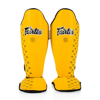 Espinilleras Fairtex Competición SP5 con parapiés Amarillo 