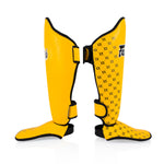 Espinilleras Fairtex Competición SP5 con parapiés Amarillo 