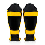 Espinilleras Fairtex Competición SP5 con parapiés Amarillo 