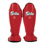 Espinilleras Fairtex Competición SP5 con parapiés Rojo 