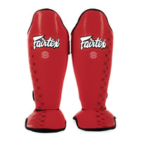 Espinilleras Fairtex Competición SP5 con parapiés Rojo 