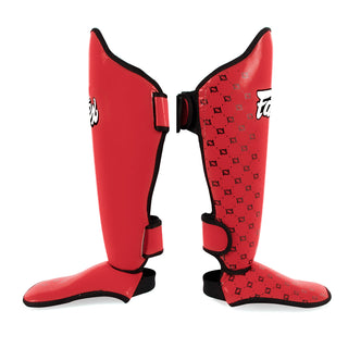 Espinilleras Fairtex Competición SP5 con parapiés Rojo 