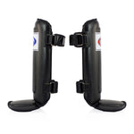 Espinilleras Fairtex SP3 de doble acolchado con protector de pies 