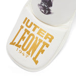 Espinilleras Leone Iuter PT01IU con parapiés Blanco 