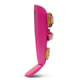 Espinilleras Leone Iuter PT01IU con parapiés Fucsia 