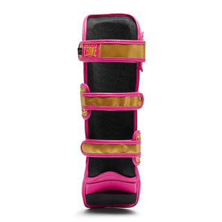 Espinilleras Leone Iuter PT01IU con parapiés Fucsia 