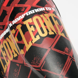 Espinilleras Leone MMA Cage PT163 Rojo 