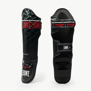 Espinilleras Leone MMA Cage PT163 Gris oscuro 