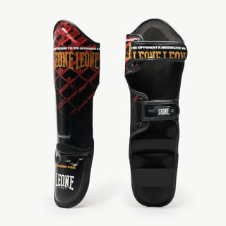 Espinilleras Leone MMA Cage PT163 Rojo 