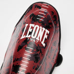 Espinilleras Leone Urban Fighter PT118 camuflaje rojo-negro 