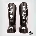 Espinilleras niño Venum Challenger Negro-blanco 